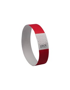 Conf. 500 braccialetti identificativi in Tyvek® rosso fluo 256x19mm (10et/fg) 50 TYVRD-50 AVERY PORTABADGE E ACCESSORI 2