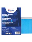 Conf. 500 braccialetti identificativi in Tyvek® blu fluo 256x19mm (10et/fg) 50fg TYVBL-50