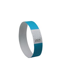 Conf. 500 braccialetti identificativi in Tyvek® blu fluo 256x19mm (10et/fg) 50fg TYVBL-50 AVERY PORTABADGE E ACCESSORI 2