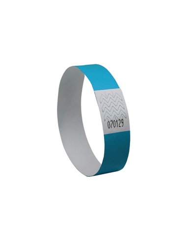 Conf. 500 braccialetti identificativi in Tyvek® blu fluo 256x19mm (10et/fg) 50fg TYVBL-50 AVERY PORTABADGE E ACCESSORI