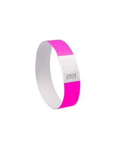 Conf. 500 braccialetti identificativi in Tyvek® rosa fluo 256x19mm (10et/fg) 50f TYVPK-50 AVERY PORTABADGE E ACCESSORI 2