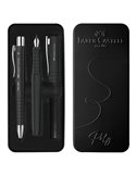 Set stilo B Poly Pen + sfera 0,7mm Poly Ball fusto nero Faber Castell 241050