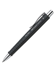 Set stilo B Poly Pen + sfera 0,7mm Poly Ball fusto nero Faber Castell 241050 FABER-CASTELL A SCATTO 2