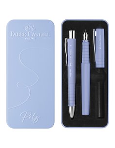 Set stilo B Poly Pen + sfera 0,7mm Poly Ball fusto pale iris Faber Castell 241051 FABER-CASTELL A SCATTO