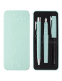 Set stilo B Poly Pen + sfera 0,7mm Poly Ball fusto caribic blue Faber Castell 241053