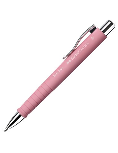 Penna a sfera 0,7mm Poly Ball Urban fusto rose Faber Castell 241127 FABER-CASTELL A SCATTO