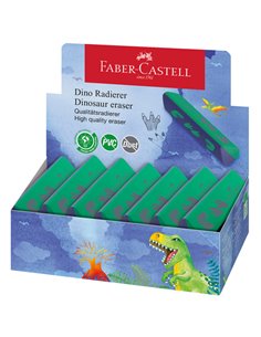 Expo 15 gomma triangolare dinosauro colori assortiti Faber Castell 188750