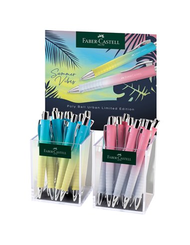 Expo 24 penne a sfera Poly Ball Urban Summer colori assortiti  Faber Castell 241107