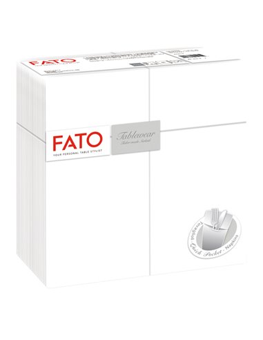 40 Quick Pocket 40x40cm color bianco Linea Airlaid Fato 88470000