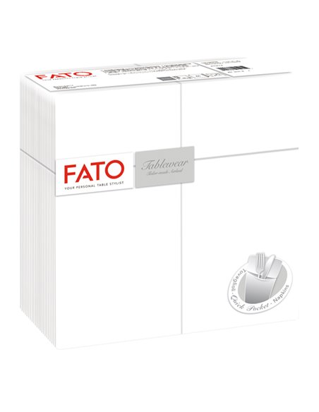 40 Quick Pocket 40x40cm color bianco Linea Airlaid Fato 88470000