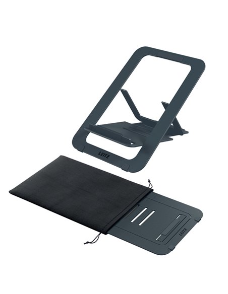 Supporto per Laptop Regolabile Ultrapiatto in Alluminio - Leitz 63460089 LEITZ SUPPORTI-BRACCI MONITOR-NOTEBOOK