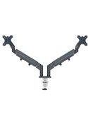 Braccio salvaspazio per monitor doppio grigio scuro Leitz 65370089