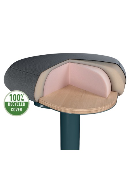 Sgabello Active Comfort da seduta grigio scuro Leitz 65440089