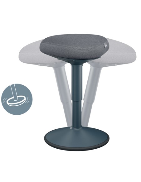 Sgabello Active Comfort da seduta grigio scuro Leitz 65440089