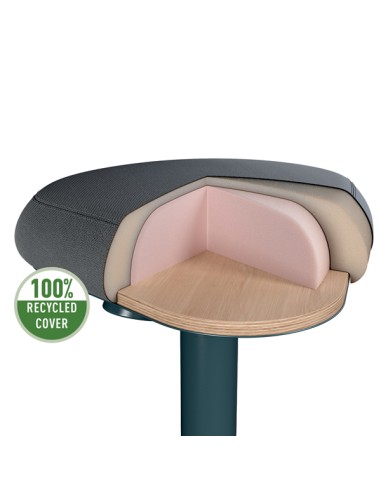 Sgabello Active Comfort in piedi grigio scuro Leitz 65450089 LEITZ SEDUTE TECNICHE E SGABELLI
