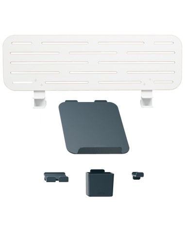 Pannello Forato grande per scrivanie compatte Sit-Stand 80x25x0,8cm c/supporto P 65490000