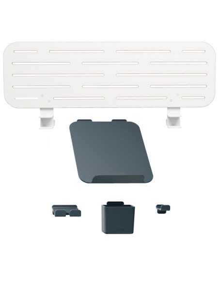 Pannello Forato grande per scrivanie compatte Sit-Stand 80x25x0,8cm c/supporto P 65490000