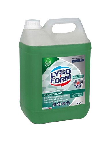 Detergente pavimenti disinfettante Lysoform PLUS 5L freschezza alpina 9300969 LYSOFORM DETERGENTI-DETERSIVI PER PULIZIA