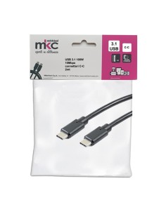 Cavo USB 3.1 100W 10Mbps con connettori C-C - 2mt 486611214 MKC ADATTATORI-CAVI-ORGANIZZACAVI