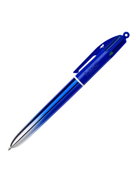 Scatola 12 penna sfera a scatto 4 Colori Smooth fusto blu 1.0mm BIC® 524091 BIC A SCATTO