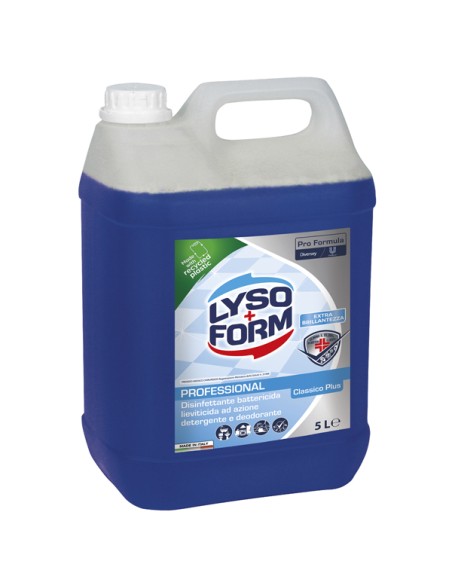 Detergente pavimenti disinfettante Lysoform PLUS 5L classico 9301017 LYSOFORM DETERGENTI-DETERSIVI PER PULIZIA