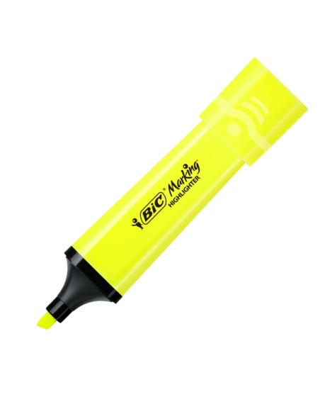 Astuccio 12 evidenziatori Flat giallo BIC® 517962