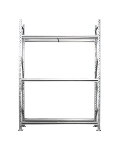 Scaffale 3 ripiani in acciaio per pneumatici 150x50cm H220cm Tecnotelai KS430 Tecnotelai SCAFFALI