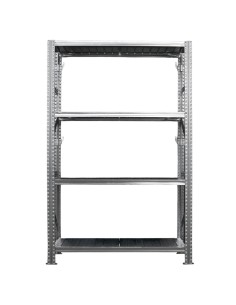 Scaffale industriale 4 ripiani in acciaio 120x50m H200cm Tecnotelai KS100 Tecnotelai SCAFFALI