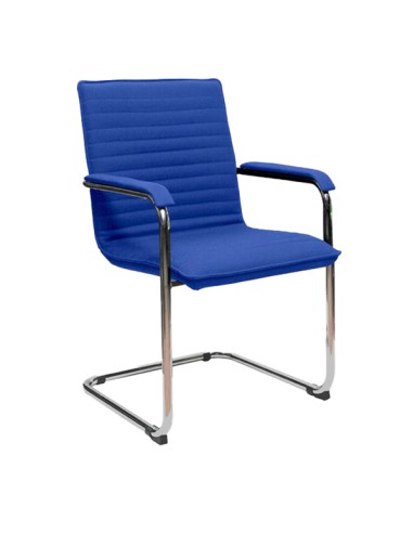 Seduta attesa CYNDY rivestimento Eco leather blu Unisit CNS/KB