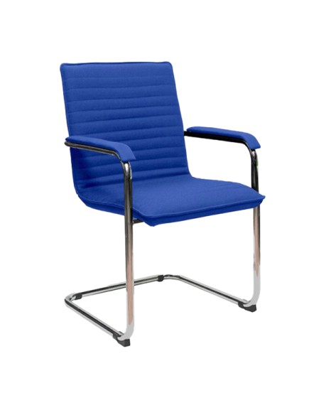 Seduta attesa CYNDY rivestimento Eco leather blu Unisit CNS/KB