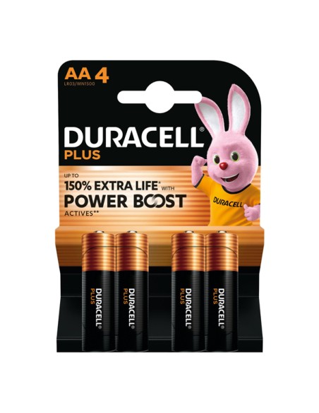 Blister 4 pile MN1500 Duracell PLUS POWERBOOST - STILO AA DU0103 DURACELL PILE