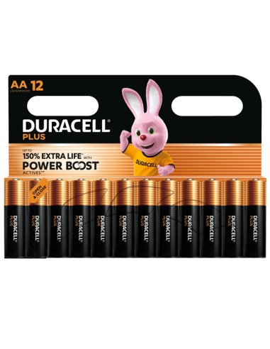 Blister 12 pile Duracell PLUS POWERBOOST - AA Stilo DU0123 DURACELL PILE