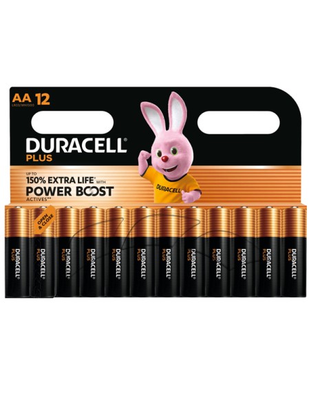 Blister 12 pile Duracell PLUS POWERBOOST - AA Stilo DU0123 DURACELL PILE