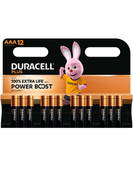 Blister 12 pile Duracell PLUS POWERBOOST - AAA MiniStilo DU0223 DURACELL PILE