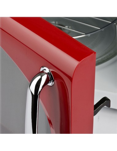 Forno a microonde vintage con cottura combinata 20L rosso Girmi FM2102 GIRMI PICCOLI ELETTRODOMESTICI