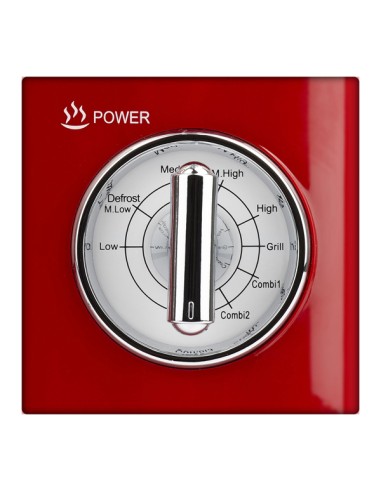 Forno a microonde vintage con cottura combinata 20L rosso Girmi FM2102 GIRMI PICCOLI ELETTRODOMESTICI