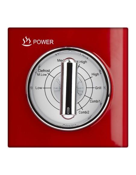 Forno a microonde vintage con cottura combinata 20L rosso Girmi FM2102 GIRMI PICCOLI ELETTRODOMESTICI