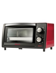 Forno elettrico ventilato 10L 800W nero/rosso Girmi FE1000 GIRMI PICCOLI ELETTRODOMESTICI