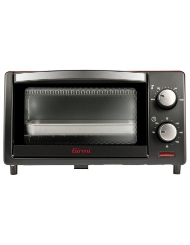 Forno elettrico ventilato 10L 800W nero/rosso Girmi FE1000 GIRMI PICCOLI ELETTRODOMESTICI