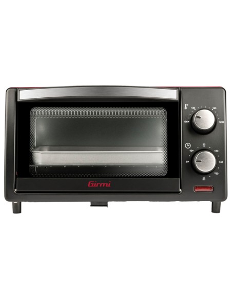 Forno elettrico ventilato 10L 800W nero/rosso Girmi FE1000 GIRMI PICCOLI ELETTRODOMESTICI