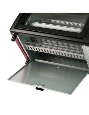 Forno elettrico ventilato 10L 800W nero/rosso Girmi FE1000 GIRMI PICCOLI ELETTRODOMESTICI