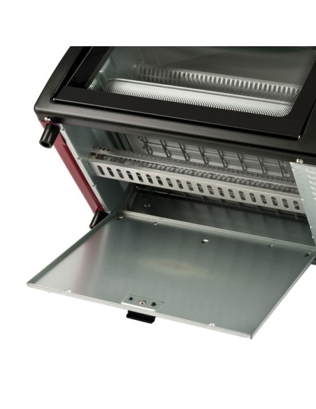 Forno elettrico ventilato 10L 800W nero/rosso Girmi FE1000 GIRMI PICCOLI ELETTRODOMESTICI
