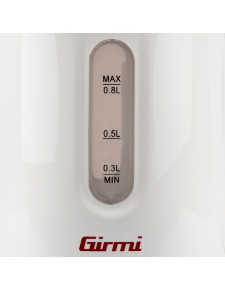 Bollitore elettrico 800ml bianco/rosso Girmi BL1000 GIRMI PICCOLI ELETTRODOMESTICI