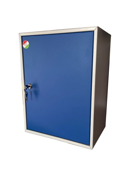 Casetta portacellulari 30 posti con chiusura a chiave Metalplus 5570/30BLU