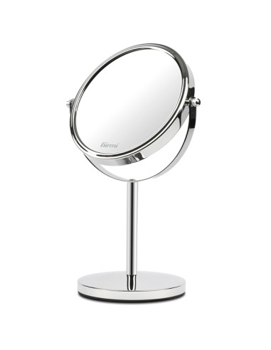 Specchio per trucco c/ingrandimento x3 Ø specchio 15,5 x H32cm grigio Girmi BE0100 GIRMI ACCESSORI PER IL BAGNO E DISPENSER