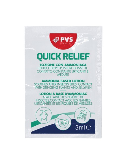 Conf 10 salviette dopopuntura Quick Relief in bustina 3ml cad PVS TOW013 PVS MEDICAMENTI