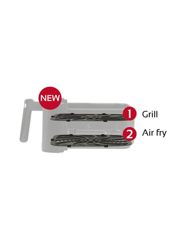 Friggitrice ad aria a due altezze 6,5L 28,5x30,5x38cm nero Girmi FG8400 GIRMI PICCOLI ELETTRODOMESTICI