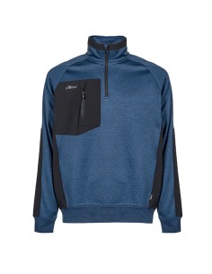Felpa mezza zip Leeds tg M blu U-Power WEY365DB-M
