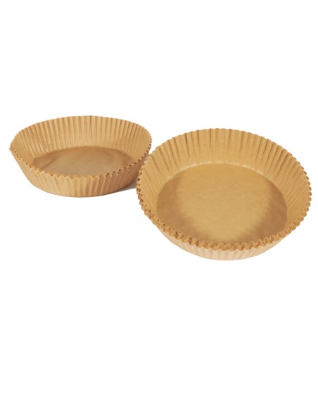 Conf 50 Vaschette cartaforno per friggitrice ad aria in astuccio Ø16cm x H4,5cm 29381