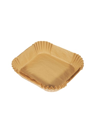 Conf 50 Vaschette cartaforno per friggitrice ad aria in astuccio 16 x 16 x H4,5c 29385